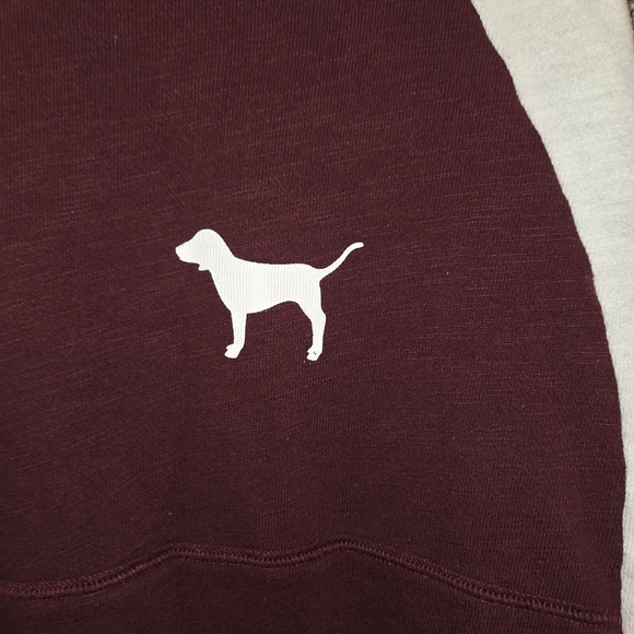 Victoria's Secret Pink Maroon V-Neck Top - Picture 6 of 8